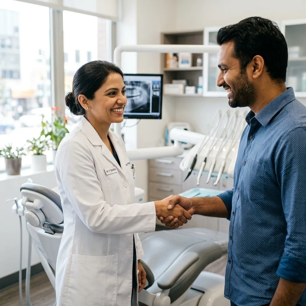 Happy Patient with Dentist