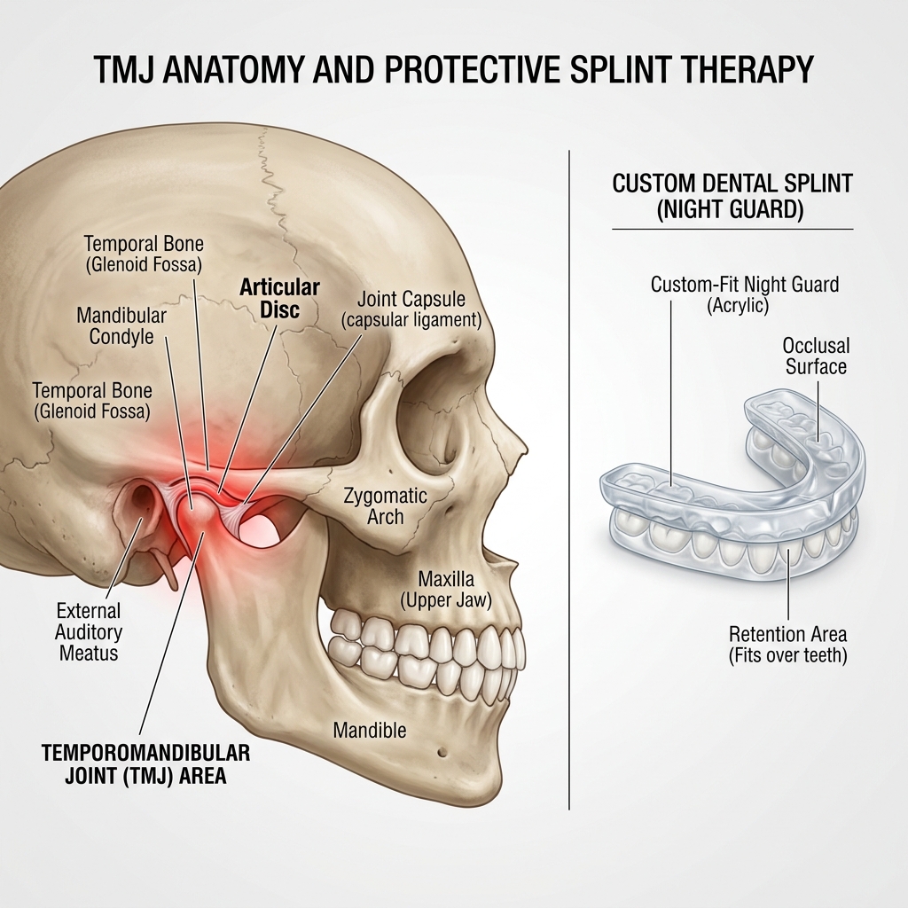TMJ Anatomy Illustration